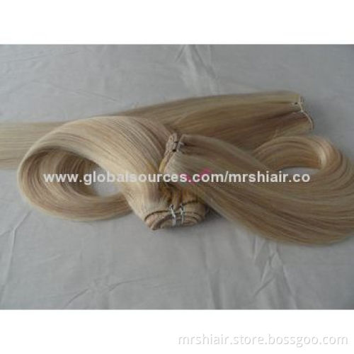 24-inch Piano Color 14/613# Silk Straight Brazilian Remy Hair Weaving